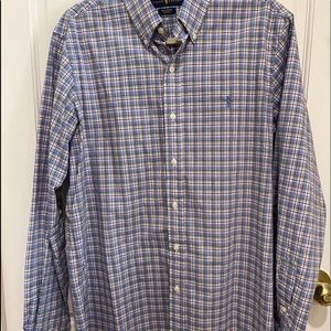 Polo Ralph Lauren medium button down plaid cotton